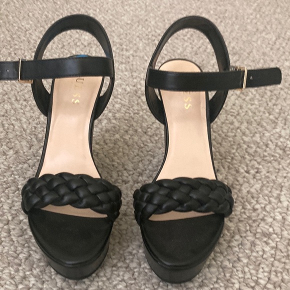 Black Guess Wedges - Picture 1 of 5